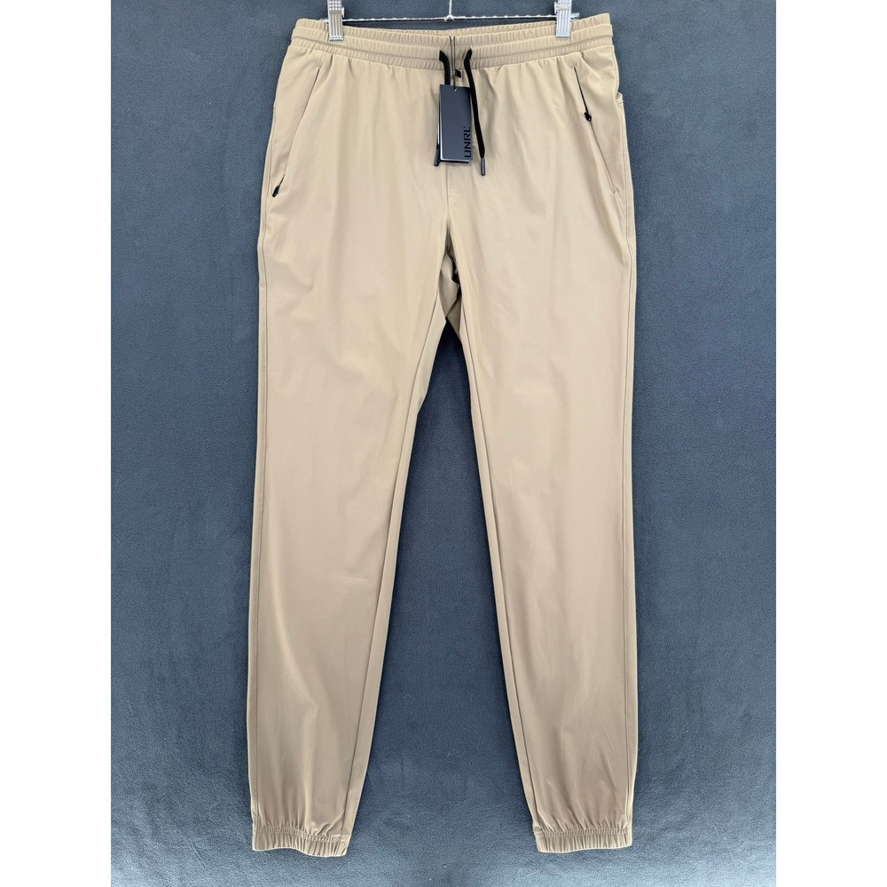 UNRL In-Flex Jogger Pants Mens Medium Tall Desert Khaki Tan Athletic Golf NWT